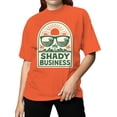 thumbnail image 2 of Shady Business Beach Theme Art Women's T-shirt Orange, 2 of 3