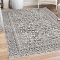 thumbnail image 1 of Floral Art Decorative Rug, Pastel Design Bohemian Nature Art of Vintage Leaves and Flowers, Quality Carpet for Bedroom Dorm and Living Room, 6 Sizes, Taupe Grey, by Ambesonne, 1 of 4