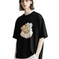 thumbnail image 5 of Men's T-Shirt Sleeping Bear Cloud Cute Cartoon Short Sleeve Casual Tee Classic Crew Neck T-Shirt for Men, 2XL, 5 of 7