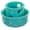 Teal, variant on Messy Mutts Totally Pooched Puzzle 'n Play Mushroom (Small) | Interactive Treat Puzzle Toy for Dogs | Durable 3.25”” x 2.5” TPR Dog Toy | Orange