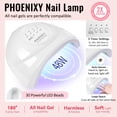thumbnail image 3 of Kit de esmaltes de uñas en gel Phoenixy UV Light, 45 colores, juego de 64 piezas, 3 of 7
