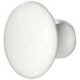 thumbnail image 2 of Laurey Porcelain Cabinet Knob Round Style - White - 1 Pack, 1-1/4 In., 2 of 3