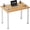 Teak & White, variant on Soges 63 inches Large Computer Desk, Home Office Desk Workstation Table, Black