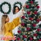 thumbnail image 5 of Adornos navideños, bolas de terciopelo de 8,25 cm para árbol de Navidad, baby shower, primera Navidad, fiesta de cumpleaños, bola de terciopelo flocada., 5 of 9
