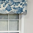 thumbnail image 3 of RLF Home 100% Cotton Luxurious Modern Summer Wind Petticoat Style Window Valance 50" x 15" Porcelain, 3 of 4