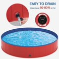 thumbnail image 4 of IGUOHAO Dog Pool PVC Hard Plastic Pet Swimming Pools Foldable Kiddie Pool Portable Wading Pool Kids Pools For Backyard Plastic Kiddie Pool For Large Dogs YIJIA, 4 of 5