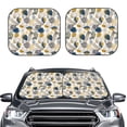 thumbnail image 2 of Haiem Hawaiian Style Car Windshield Sun Shade (2 Pieces) Foldable Windshield Sun Shade Car Accessories for Truck SUV Pickup-Medium, 2 of 7