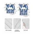 thumbnail image 5 of Blue White Moire Swag Curtains for Living Room/Bedroom Windows, Modern Abstract Art Kitchen Curtains and Valances Set 36 Inch Length, Light Filtering Swags Valance Curtain Panels, 5 of 5
