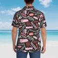 thumbnail image 6 of Goofa Various Languages Mother Hawaiian Shirt for Men, Unisex Summer Beach Casual Short Sleeve Button Down Shirts,Aloha Tropical Floral print shirt-3X-Large, 6 of 9