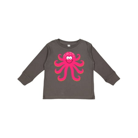 

Inktastic Octopus Sea Creature Pink Girls Gift Toddler Toddler Girl Long Sleeve T-Shirt