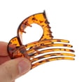 thumbnail image 5 of Unique Bargains 1 Pc Cute Heart-Shaped Hollow Hair Clips Hairdo Clip Dark Brown, 5 of 5