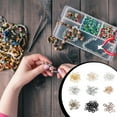 thumbnail image 3 of Thinson 200 Pieces Rings Anklet Jewelry Making Finding Decorative Connector Handmade Handicraft DIY Crafting Accessory Rose Gold, 3 of 7