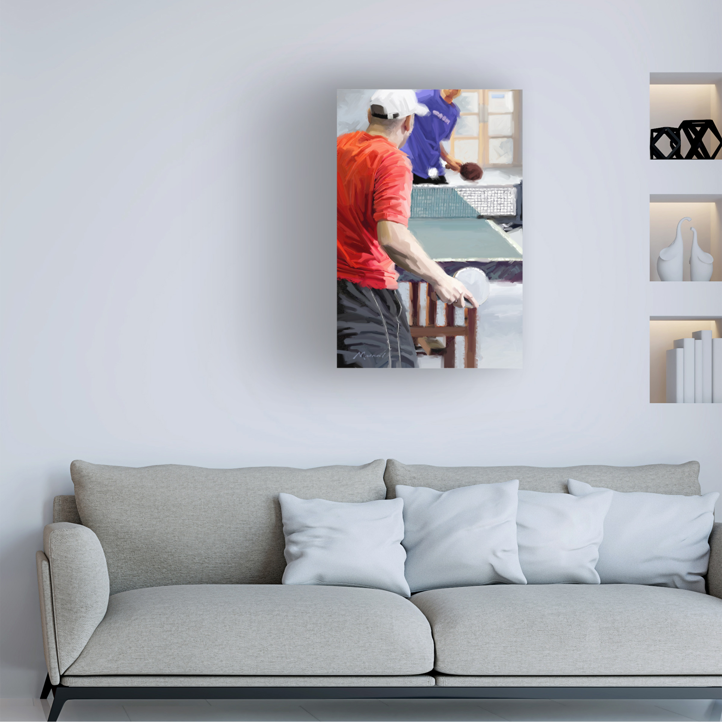 The Macneil Studio 'Table Tennis' Canvas Art