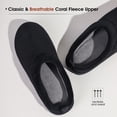 thumbnail image 4 of HomeTop Men's Coral Fleece Comfort Slip On Slippers Closed Toe House Shoes, 4 of 9