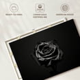 thumbnail image 6 of Elephant Stock Black Rose Wall Art - Horizontal Canvas Wall Art - Living Room Wall Decor - Floral And Botanical Canvas - Black And Gray Decor - 36" x 24", 6 of 8