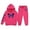 Hot Pink*, variant on RUTAYY Girls 2 Piece Outfit Butterfly Print Long Sleeve Hooded Sweatshirt with Pocket Drawstring Sweatpants Kids Gathering Outfits Khaki