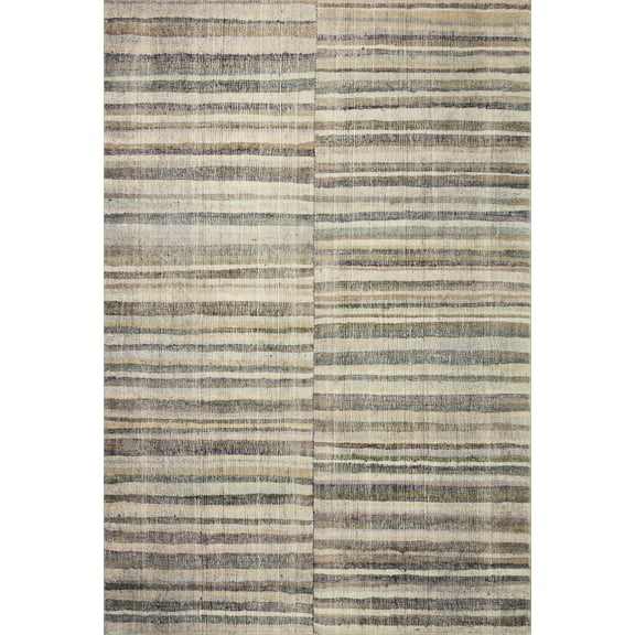 Chris Loves Julia x LoloiHumphrey Natural / Moss 5'-0" x 7'-0" Area Rug