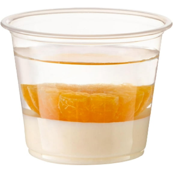 Fit Meal Prep 250 Pack 4 oz BPA Free Condiment Cups No Lids, Disposable Jello Shots Containers, Small Dipping Sauce Cups, Plastic Ramekins in Bulk, Stackable Souffle Cups for Sample, Portioning