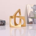 thumbnail image 5 of KY Modern Geometric Sculpture White Knot Statue Decor, Home White Bookcase Centerpiece jax Decorative, Geometric Tabletop Sculpture and Figurines, For White Home Decor Accent Cube Decorative Ornaments, 5 of 8