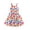 Pink Floral, variant on Arshiner Toddler Girl Summer Dresses Casual Sleeveless Button Down Swing Flowy Tiered Midi Sundress with Pockets