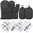 Black, variant on SUGARDAY Oven Mitts Kitchen Towels Dishcloths with Pot Holders Sets 8PCS, Dish Towels Sets Oven Gloves Pot Pads for Kitchen Heat Resistant with Non-Slip Silicone Surface for Baking Cooking Grey