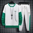 thumbnail image 4 of Ropa para hombre Camiseta estampada Pantalones gráficos para hombre Conjuntos Trajes deportivos blancos Ropa deportiva Top XL Chándal holgado Kpop Tendencia 2024 Al aire libre, 4 of 5