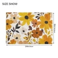 thumbnail image 4 of Yayeee Bath Rugs for Bathroom Floor Set of 2 Non Slip Fluffy Soft Absorbent Mat, Yellow Flowers, 4 of 7