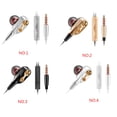 thumbnail image 2 of Seitruly CK8 Auricular Unidad doble Unidad 3 .5mm Auriculares intrauditivos Dual -Dynamic HiFi Wired Gaming Música Micrófono Auriculares Type10 NO10, 2 of 6