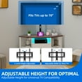 thumbnail image 6 of Dextrus Corner TV Stand with Mount for 32-70 Inch TVs, LED Entertainment Center TV Table with Power Outlets, 6 of 10