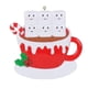 thumbnail image 1 of Yuarrent Decoración colgante temática de Navidad para sala de estar, dormitorio, hogar, árbol de Navidad, puerta de pared, colgante de resina grabable, Kits de decoración para fiestas 6 cabezas Yuarrent HA069812-05B, 1 of 6