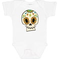 thumbnail image 3 of Inktastic Smiling Sugar Skull for Day of the Dead Boys or Girls Baby Bodysuit, 3 of 5