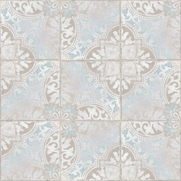 The Tile Life Greenwich Montjuic Honed Porcelain Floor & Wall Tile, 6 x 6 in, 44-Piece, Encaustic Look