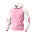 thumbnail image 3 of Tanghaowl Kids Hoodies Child Boys Girls Christmas Long Sleeve Patchwork Hooded Pullover Tops Keep Warm Sweatshirts Clothes Pink 2-3 Years, 3 of 7