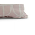 thumbnail image 2 of Simply Daisy, 20" x 20" Ovals and Stripes, Geometric Print Outdoor Pillow, Pink, 2 of 2