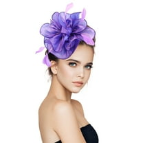 XIYON Fascinators Hats For Women Fascinators Womens Pillbox Flower Hat For Tea Party Wedding Comfortable