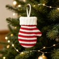 thumbnail image 2 of Mini Knitted Mitten Christmas Tree Ornament, Cute Xmas Hanging Decoration for Holiday Tree Wreath Window Fireplace Home Decor Stocking Stuffer, 4.7 x 3.9 Inch, Tree Wreath Mantle Hanging Decor 5Pc, 2 of 5