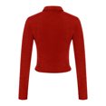 thumbnail image 4 of Besolor Women's Long Sleeve Tops 2024 Trendy Collared Button down Ruched Casual Slim Fit Fall Blouse Girls Tee Shirts, 4 of 9