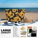 thumbnail image 5 of Fotbe Navy Blue Plaid Sunflower Bolsa de Viaje para Playa - Resistente al Agua, Bolsa Tote de Gran Capacidad y Ligera con 7 Bolsillos para Mujeres y Hombres, 5 of 7
