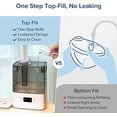 thumbnail image 4 of Humidifiers for Bedroom Large Room Home, (6L) Cool Mist Top Fill Essential Oil Diffuser for Baby & Plants, Smart App & Voice Control, Rapid Humidification & Auto Mode - Quiet Sleep Mode, Gray, 4 of 5