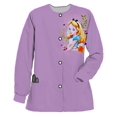 thumbnail image 1 of Chaqueta de uniforme de enfermera para mujer, estampado de Disney, Alicia en el país de las Maravillas, manga larga, cuello redondo, Top exfoliante, abrigo Dental, primavera y otoño, 1 of 4