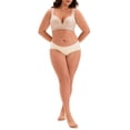 thumbnail image 2 of CURVY GLAM Women's Full Coverage Push Up Wirefree Support Bra, Available in Plus Size E 38 Beige, 2 of 4