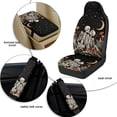 thumbnail image 6 of Xixirimido Car Seat Covers for Front Seats 5Pcs Car Accessories with Seat Belt Covers & Center Console Cover Universal Fit for SUVs,Vans,Trucks,Sedans, Skull Floral Moon Starry Night, 6 of 8