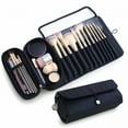 thumbnail image 7 of GASTROPOD Portable Makeup Brush Organizer Holder for Travel, Holds 20+ Brushes, Cosmetic Bag Roll-up Case Pouch, 7 of 7