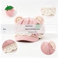 thumbnail image 3 of LUVDA Women's Cute Bear Ear Newsboy Cap with Lace Trim and Embroidered Detail for Casual Wear, 3 of 8