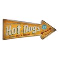 thumbnail image 1 of American Retro Style Iron Hot Dog Sign Board Decor Yellow for Wall Decor in Restaurants, 1 of 8