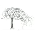 thumbnail image 3 of DecMode Dark Gray Metal Indoor Outdoor Abstract Curved Tree Wall Decor, 3 of 13