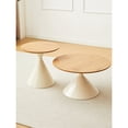 thumbnail image 4 of Curved Edge Coffee Table / Ideal for Home Decor / Carbon Steel Base, 4 of 6