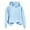Light Blue, variant on AherBiu Sweatshirt for Women Hoodie Lightfleece Lined Long Sleeve Tops Basic Casual Pullover