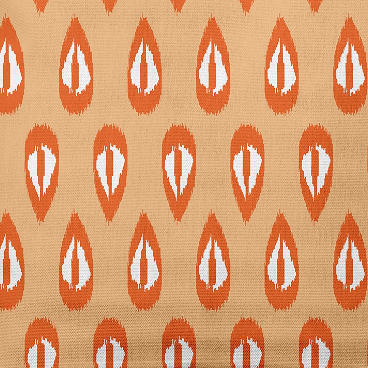 Simply Daisy 16" x 16" Ikat Tears Indoor/Outdoor Polyester Throw Pillow, Dusty Orange