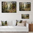thumbnail image 4 of Designart "Majesty Redwood Forest Tree II" Tree Redwood Print on Natural Pine Wood, 4 of 5